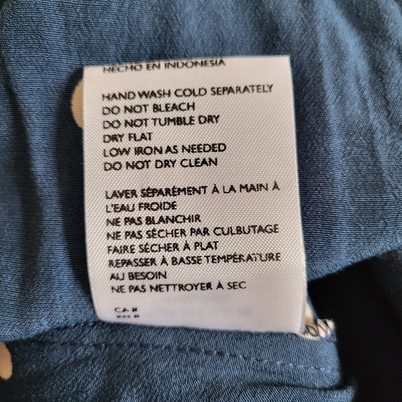 Faithfull The Brand Abbey Wrap Ronja Polka Dot Vintage Blue Dress NWT Sz 6 US/M - Picture 13 of 13